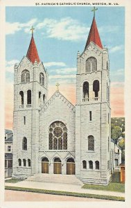 WESTON WEST VIRGINIA~ST PATRICK'S CATHOLIC CHURCH-1920s POSTCARD