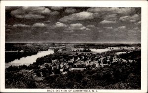 Lambertville New Jersey Birdseye View c1930-50s Vintage Postcard