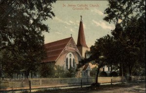 Orlando Florida FL Church 1900s-1910s Postcard