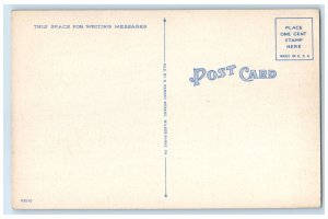 c1940 US Post Office Building Classic Car Street Nanticoke Pennsylvania Postcard