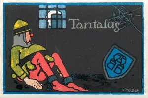 B561 Bohemian Brewery - G. Räder - Tantalus knight in jail watching beer