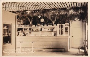 RPPC: Refreshment Counter, Trinity Alps, CA, Mint (PC855)