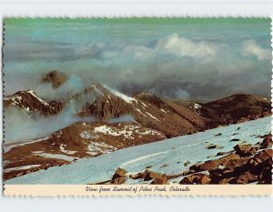 Postcard View from Summit of Pikes Peak, Colorado