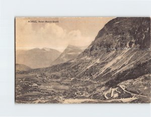 Postcard Veien Merok Grotli Norway
