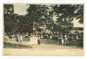 PA - Easton. Island Park, The Promenade ca 1907