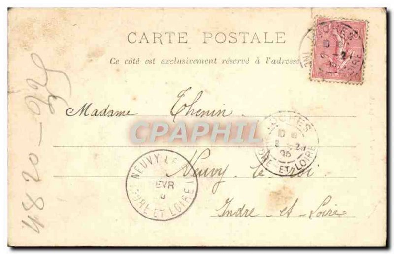 Old Postcard Usse Chateau Vue Prize du Parc