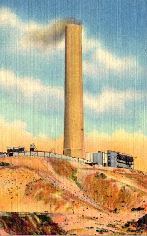 Montana Anaconda The Anaconda Copper Mining Company HIghest Smokestack In The...