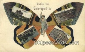 Greetings from Shreveport LA USA Horse 1908 light crease left edge, minor cor...