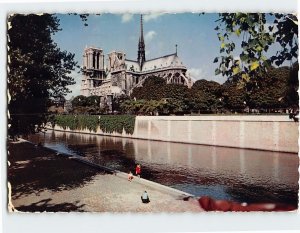 Postcard Notre Dame Cathedral Paris France