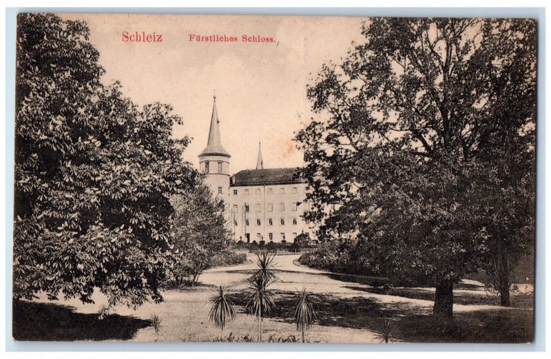 c1910 View of Furstliches Schloss Schleiz Germany Unposted Antique Postcard