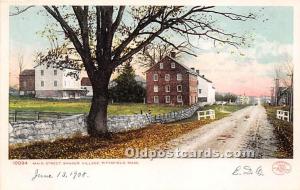 Main Street, Shaker Village Pittsfield, MA, USA Unused writing on front