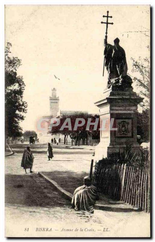 Algeria Biskra Constantine Old Postcard Avenue of the cross