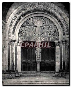 Modern Postcard Cathedral de'Autun Portal