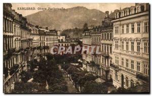 Old Postcard Karlsbad Obere Parksrasse