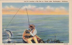 Oklahoma Fishing Landing A Big One On Grand Lake Curteich