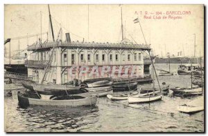 Old Postcard Barcelona Real Club de Regatas Charter