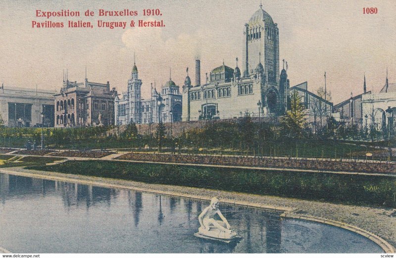 BRUXELLES, Belgium, 1910; Exposition De Bruxelles 1910, Pavilions Italien, Ur...