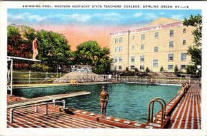 Postcard SWIMMING POOL SCENE Bowling Green Kentucky KY AN8852