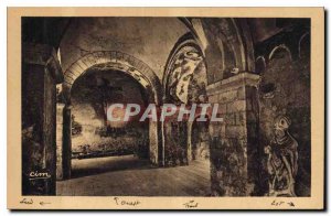 Old Postcard Montoire L and Ch Chapelle Saint Gilles Interieur