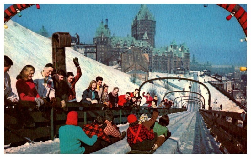 Canada Quebec Toboggan Slide on Dufferin Terrace