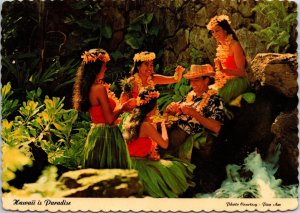 CONTINENTAL SIZE POSTCARD TYPICAL TOURSIT TREATMENT IN HAWAII HONOLULU 1983