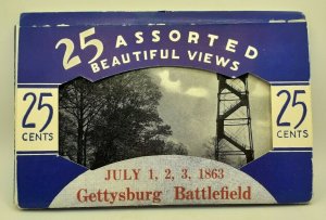 Postcard PA Gettysburg Battlefield - 25 card set