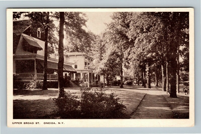 Oneida NY, Upper Broad Street, Residences, Period Car, Vintage New York