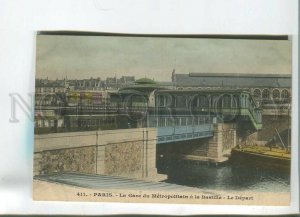 482514 France Paris Metropolittain station at the Bastille Departure tinted