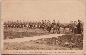 Canadian Highlanders Marching Majesties and Lord Kitchener Brooks Postcard H60