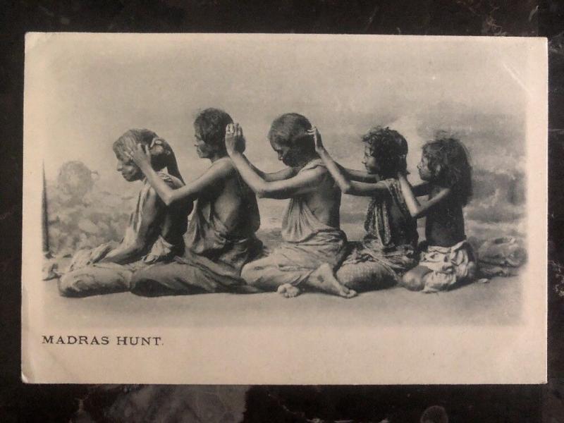 Mint India RPPC Postcard Women Madras Hunt Head Lice