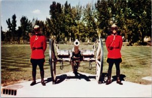 Regina SK RCMP Cannon Royal Canadian Mounted Police 1970s Postcard H60