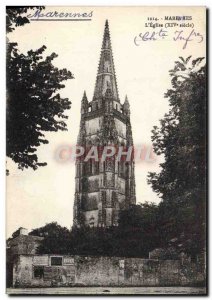 Old Postcard Marennes L & # 39Eglise