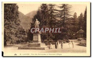 Old Postcard Luchon Quinconces Park and monument & # 39Etigny