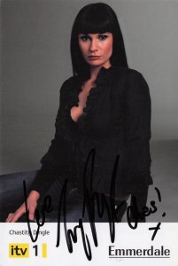Lucy Pargeter Chastity Dingle Emmerdale Hand Signed Cast Photo