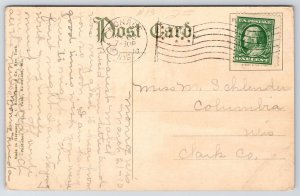 Monroe WI Chicago, Milwaukee & St Paul Railroad Bridge~Leaning Tree Reflection