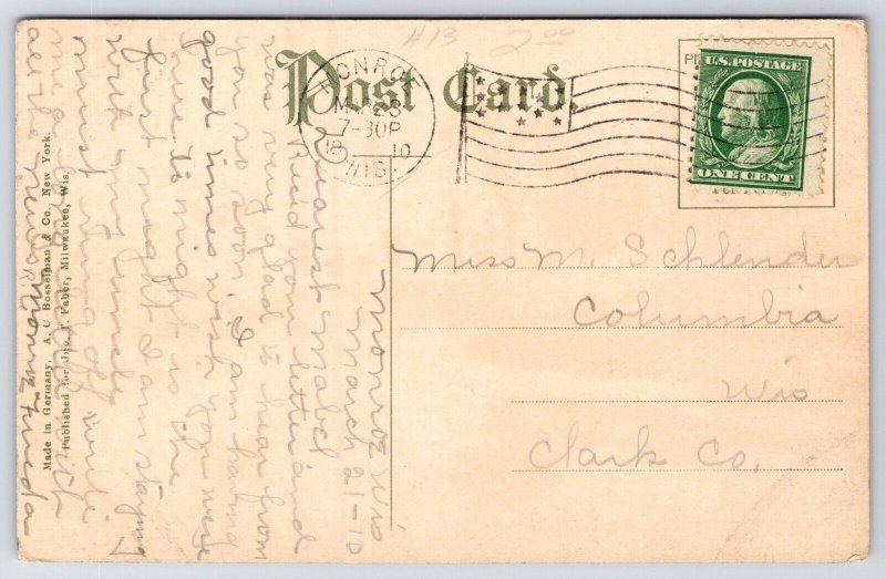 Monroe WI Chicago, Milwaukee & St Paul Railroad Bridge~Leaning Tree Reflection