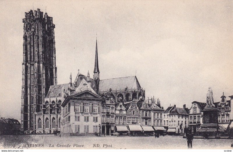MALINES, Belgium, 1900-1910s; La Grande Place
