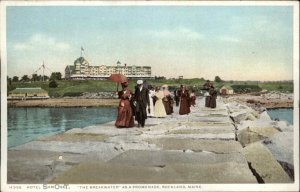 Rockland ME Samoset Breakwater Promenade Vintage Fashion Detroit Pub c1910 PC