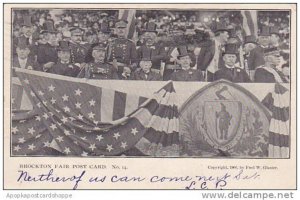 Massachusetts Brockton Fair Post Card No 14 Crowd In The Stands 1906