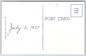 Oak Ridge Tennessee~Atomic Bomb City~Processing Area Smokestack~1951 Linen