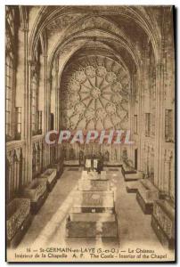 Postcard Old St Germain En Laye The Interior Castle Chapel