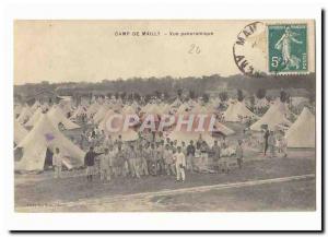 Old Postcard Creuse Camp Mailly Panoramic view