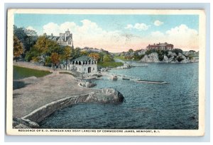 1915-20 Boat Landing Of COmmodore James, Newport, R.I. Postcard F126E