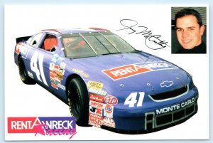 RENT A WRECK Racing #41 Race Car JOEY McCARTHY Busch Series 1990s~4x6 Postcard