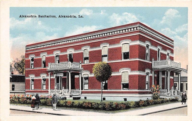 E9/ Alexandria Louisiana La Postcard c1915 Sanitarium Building
