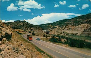 1950s Truck, Car - Raton Pass, Raton New Mexico  Vintage Chrome Postcard