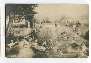 3058026 MULTIPLE BABIES in Water Vintage PHOTO Collage PC