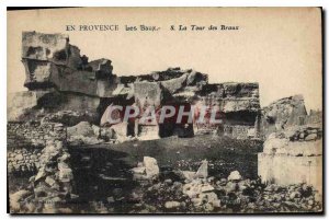 Old Postcard En Provence Les Baux Tower of Braux