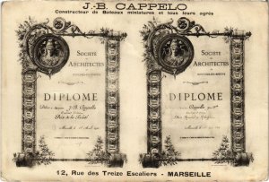 CPA MARSEILLE - J.B. Cappelo 12, Rue des Treize Escaliers (985474)