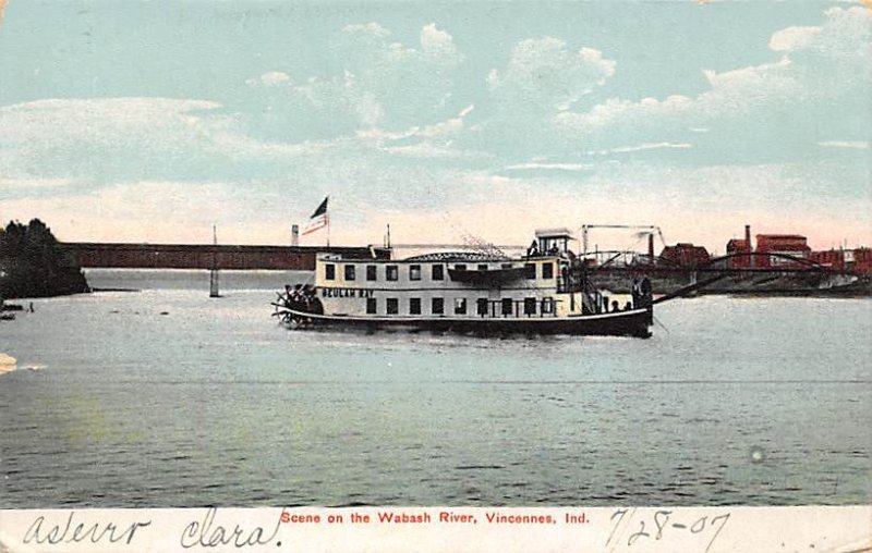 Unidentified River Steamship Ferry Boat Ship 